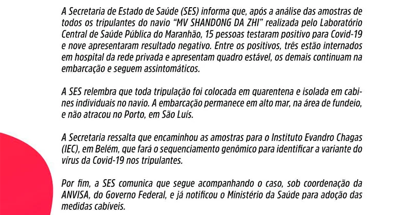 nota ses de maio