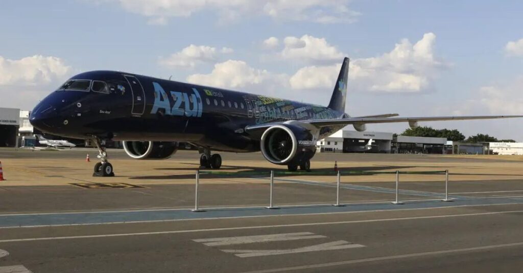 Azul avião